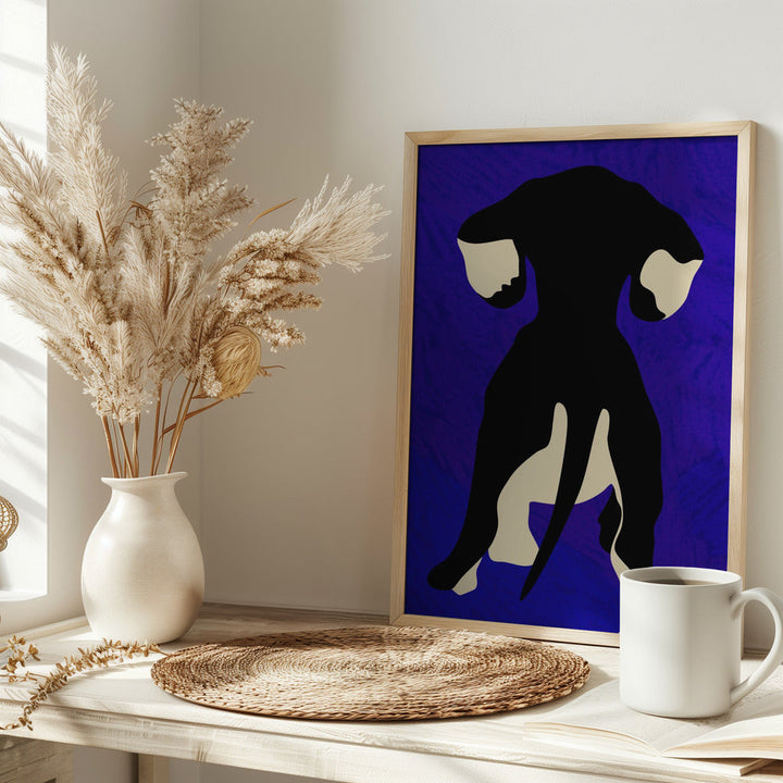 Blue Backdrop - Stretched Canvas, Poster or Fine Art Print I Heart Wall Art