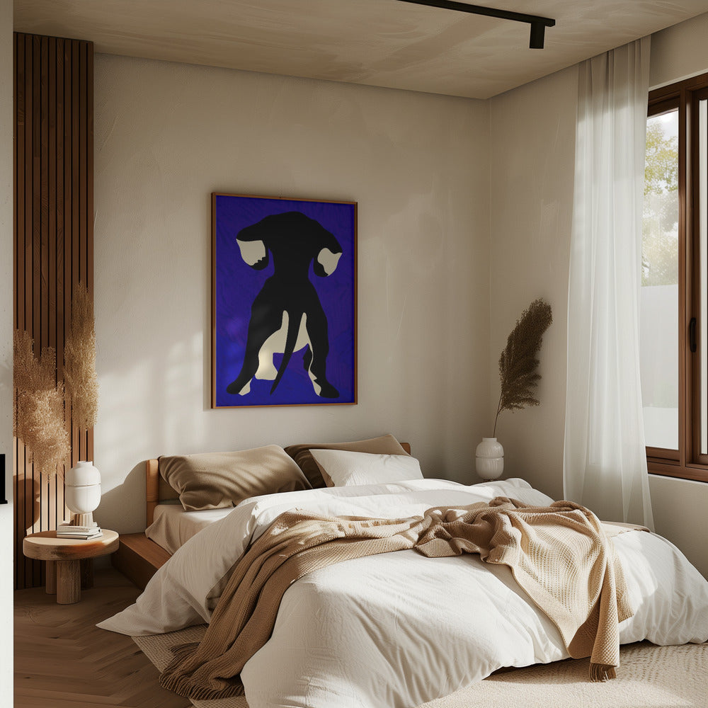 Blue Backdrop - Stretched Canvas, Poster or Fine Art Print I Heart Wall Art