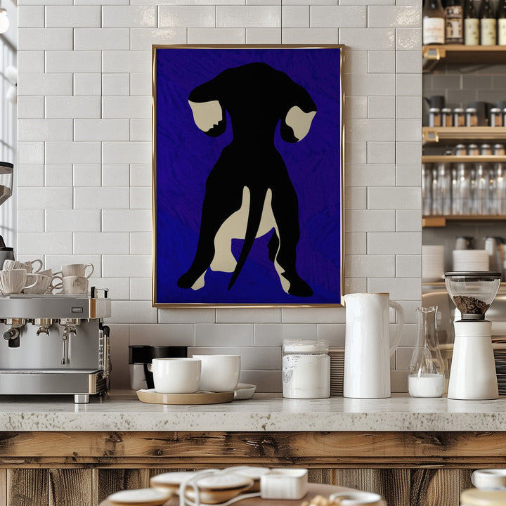 Blue Backdrop - Stretched Canvas, Poster or Fine Art Print I Heart Wall Art