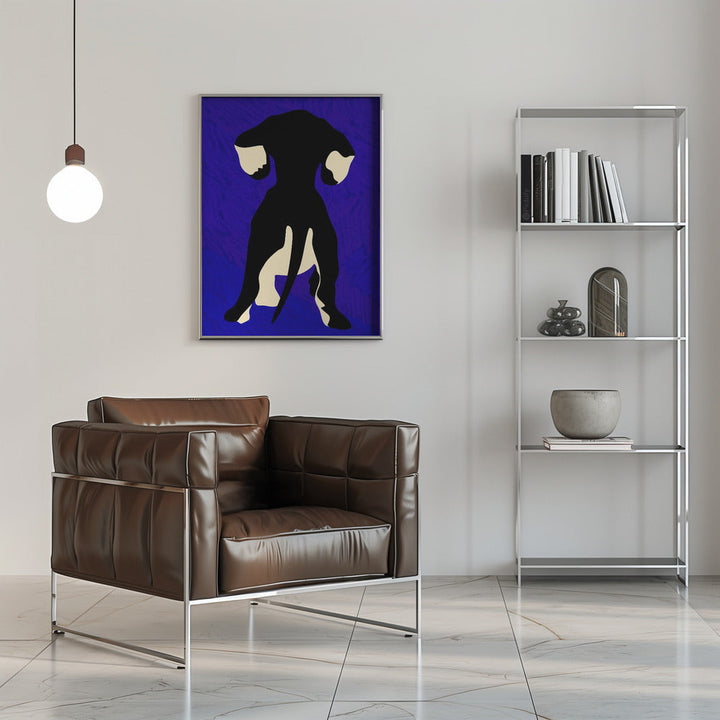 Blue Backdrop - Stretched Canvas, Poster or Fine Art Print I Heart Wall Art