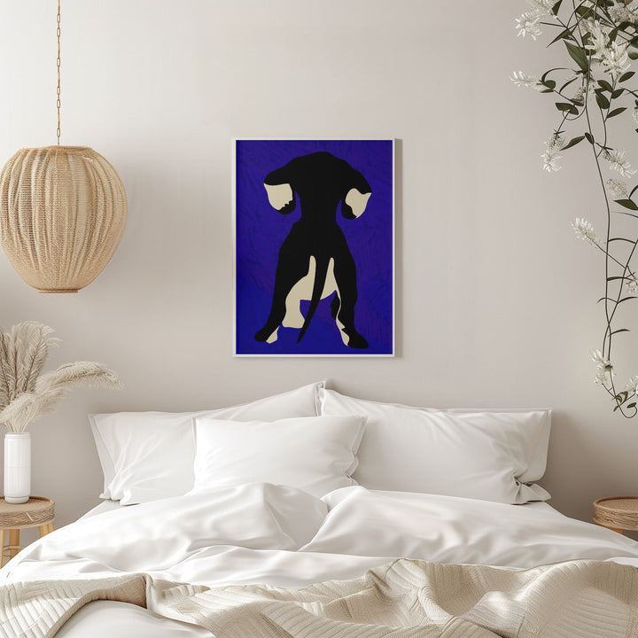 Blue Backdrop - Stretched Canvas, Poster or Fine Art Print I Heart Wall Art