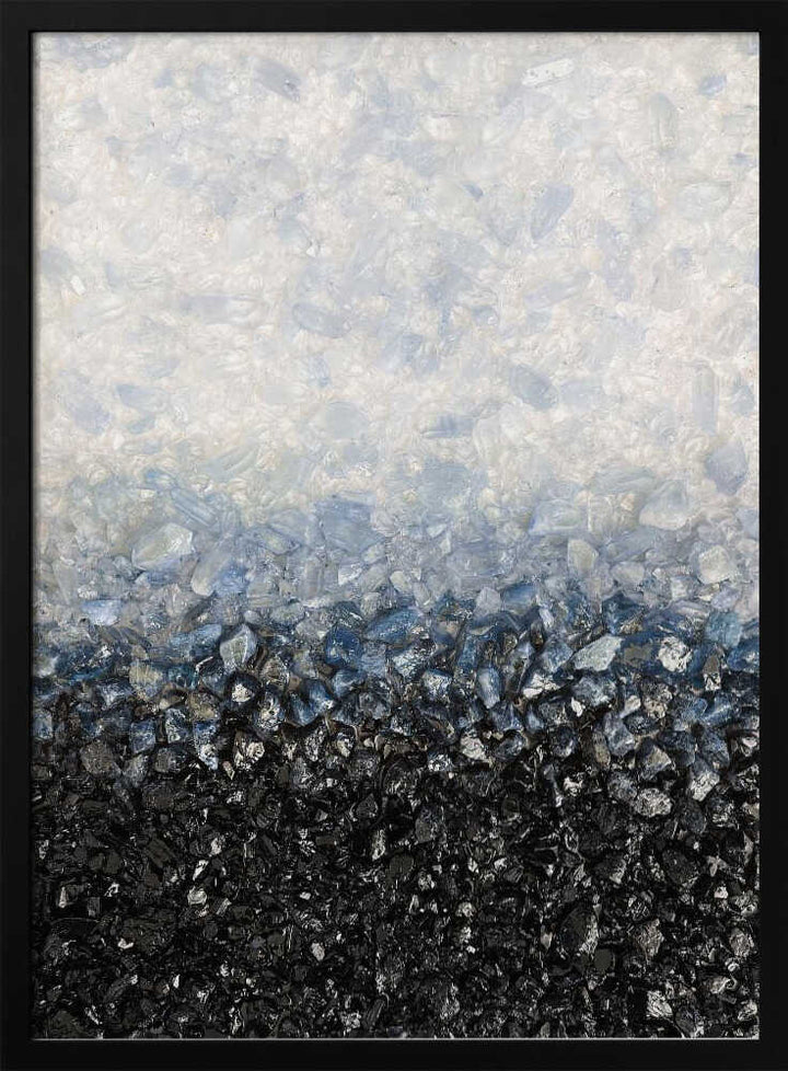 Blue Black Crystal Gradient - Stretched Canvas, Poster or Fine Art Print - I Heart Wall Art - Poster Print, Canvas Print or Framed Art Print