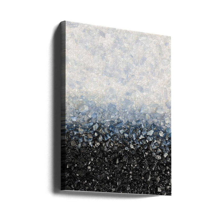 Blue Black Crystal Gradient - Stretched Canvas, Poster or Fine Art Print - I Heart Wall Art - Poster Print, Canvas Print or Framed Art Print