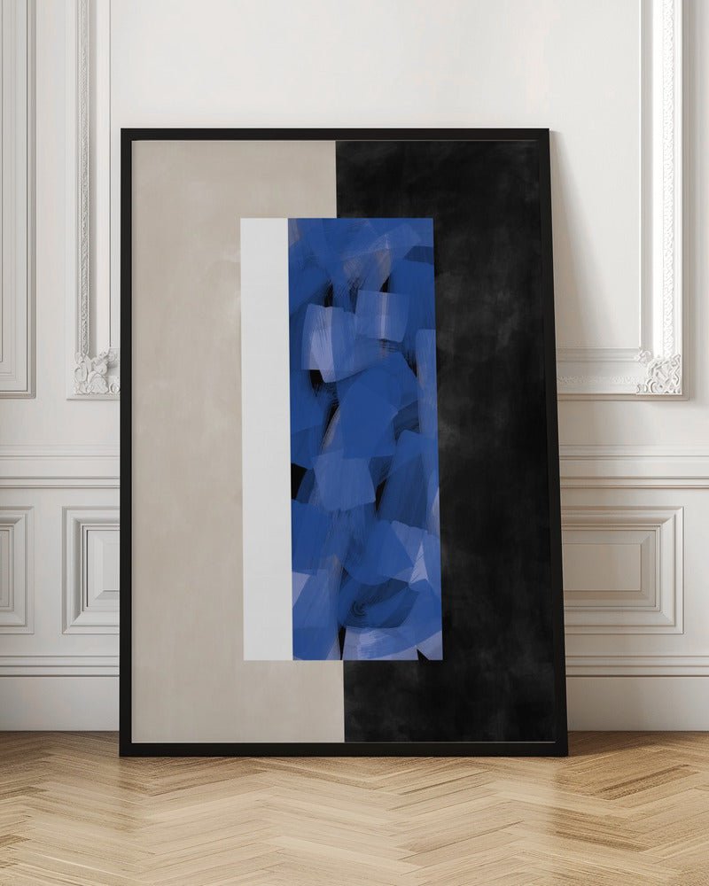 Blue Block Essence - Stretched Canvas, Poster or Fine Art Print - I Heart Wall Art - Poster Print, Canvas Print or Framed Art Print