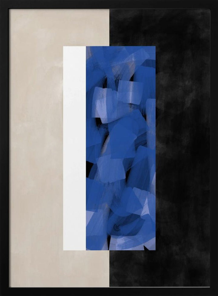 Blue Block Essence - Stretched Canvas, Poster or Fine Art Print - I Heart Wall Art - Poster Print, Canvas Print or Framed Art Print