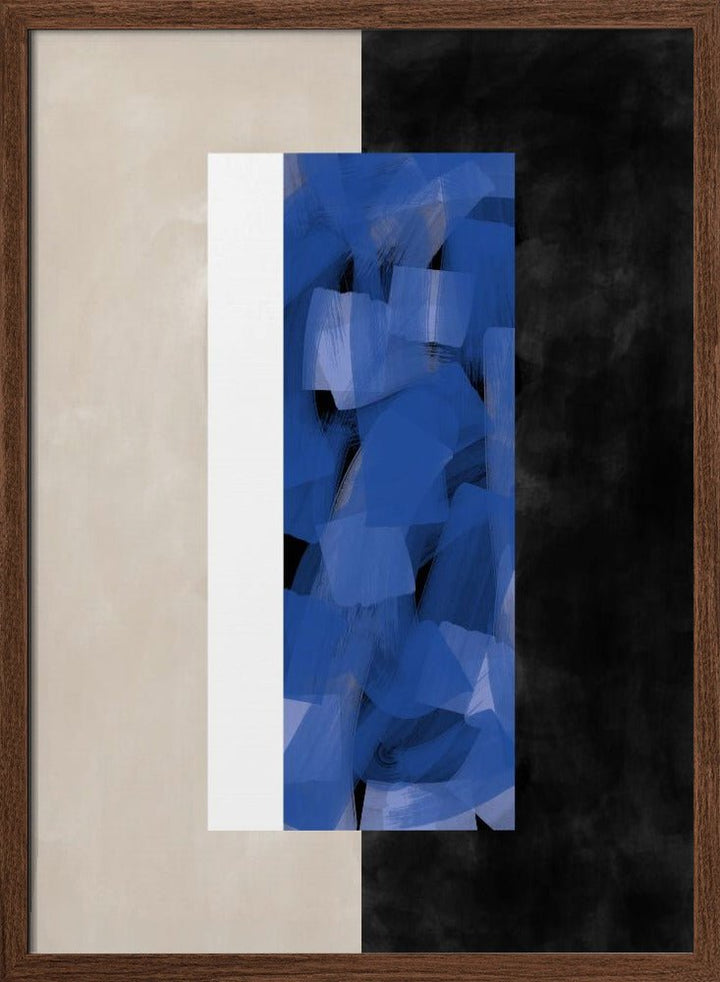 Blue Block Essence - Stretched Canvas, Poster or Fine Art Print - I Heart Wall Art - Poster Print, Canvas Print or Framed Art Print