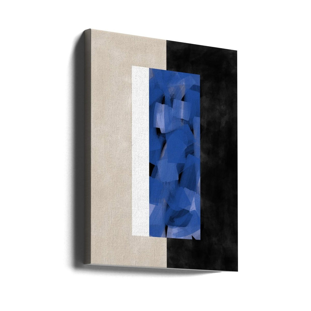 Blue Block Essence - Stretched Canvas, Poster or Fine Art Print - I Heart Wall Art - Poster Print, Canvas Print or Framed Art Print