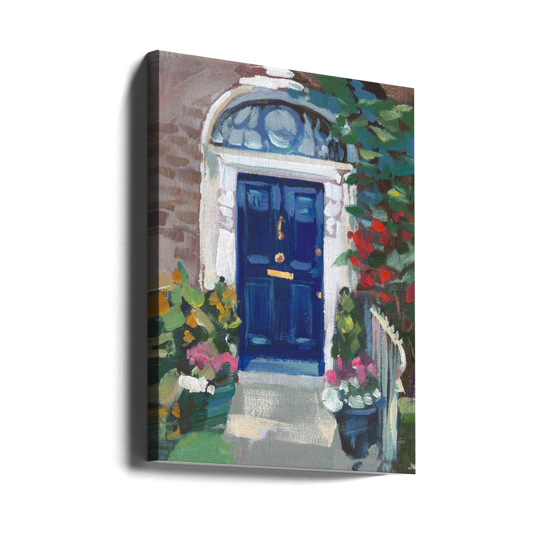 Blue Door - Stretched Canvas, Poster or Fine Art Print I Heart Wall Art