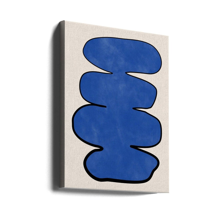 Blue Enigma Shape - Stretched Canvas, Poster or Fine Art Print - I Heart Wall Art - Poster Print, Canvas Print or Framed Art Print