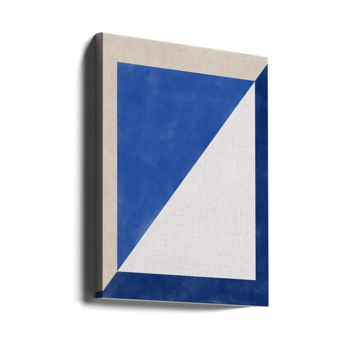 Blue Geometric Play - Stretched Canvas, Poster or Fine Art Print - I Heart Wall Art - Poster Print, Canvas Print or Framed Art Print