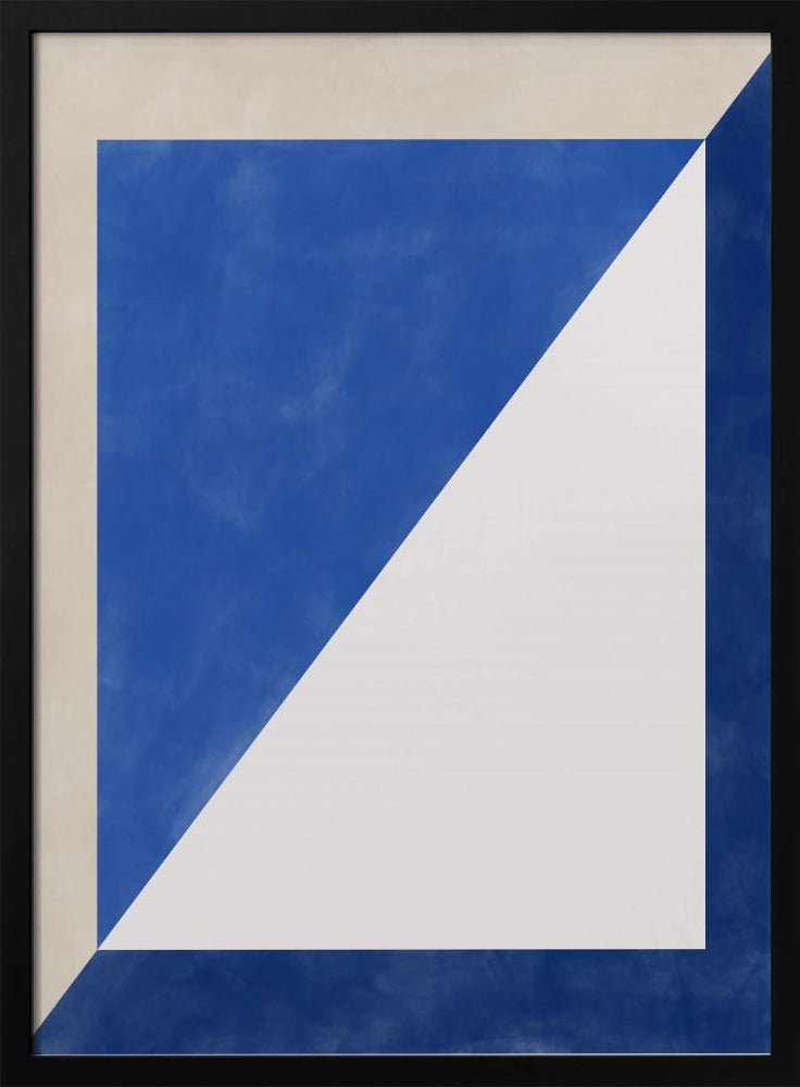Blue Geometric Play - Stretched Canvas, Poster or Fine Art Print - I Heart Wall Art - Poster Print, Canvas Print or Framed Art Print