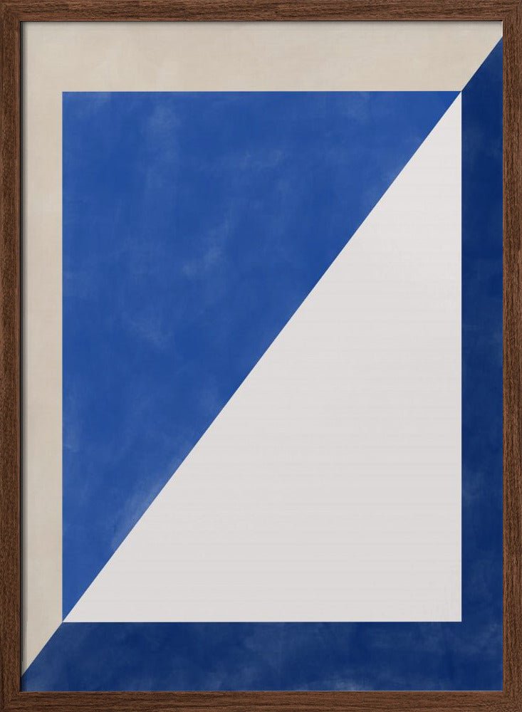Blue Geometric Play - Stretched Canvas, Poster or Fine Art Print - I Heart Wall Art - Poster Print, Canvas Print or Framed Art Print