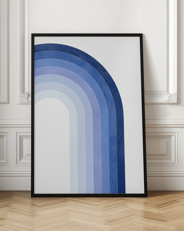 Blue Gradient Arch - Stretched Canvas, Poster or Fine Art Print - I Heart Wall Art - Poster Print, Canvas Print or Framed Art Print