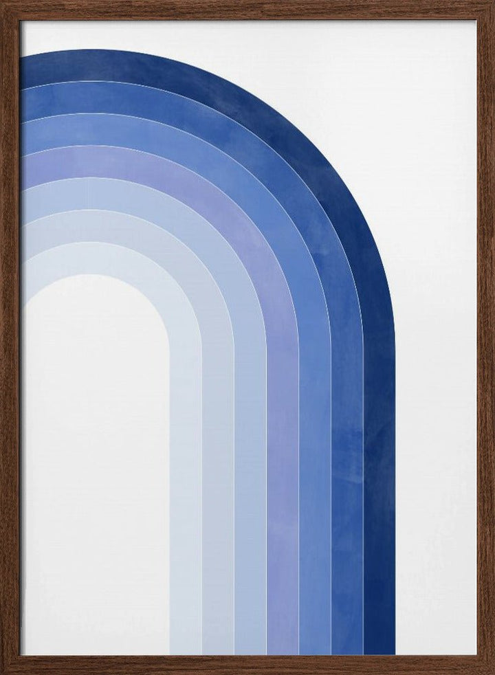 Blue Gradient Arch - Stretched Canvas, Poster or Fine Art Print - I Heart Wall Art - Poster Print, Canvas Print or Framed Art Print