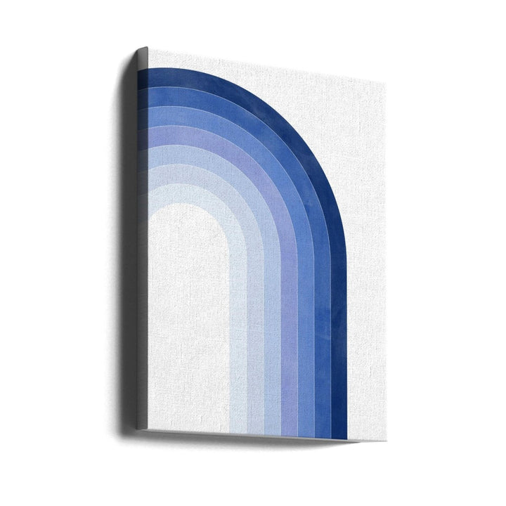 Blue Gradient Arch - Stretched Canvas, Poster or Fine Art Print - I Heart Wall Art - Poster Print, Canvas Print or Framed Art Print