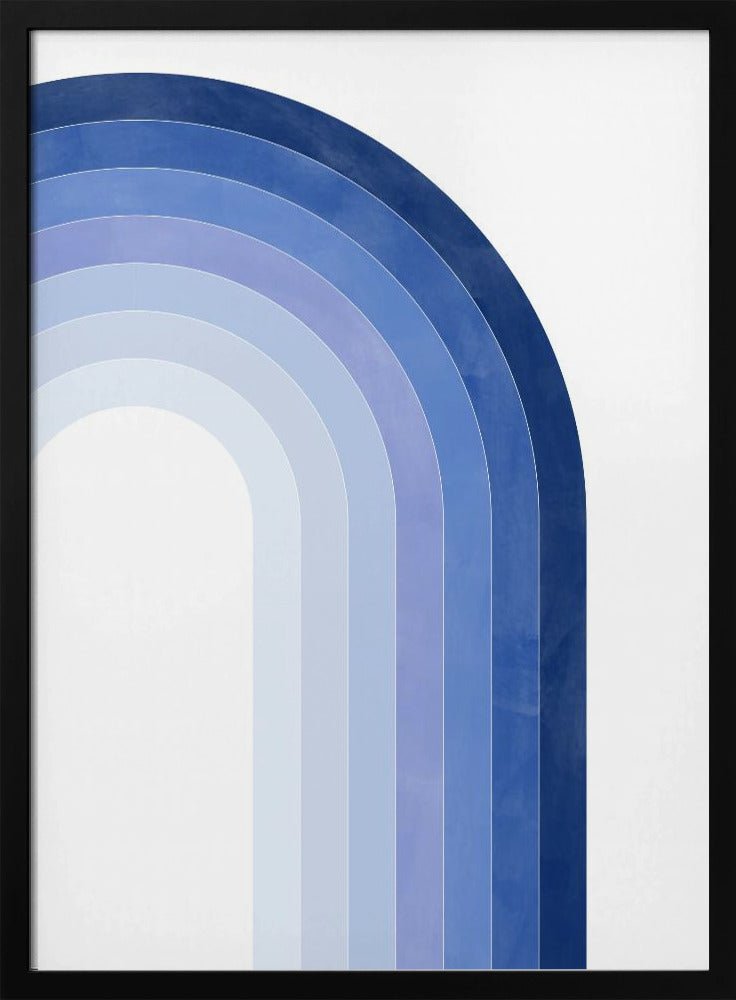 Blue Gradient Arch - Stretched Canvas, Poster or Fine Art Print - I Heart Wall Art - Poster Print, Canvas Print or Framed Art Print