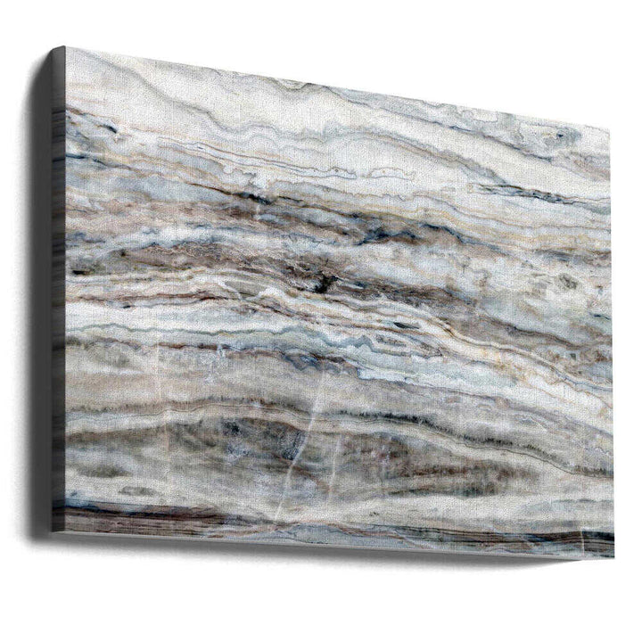 Blue Gray Onyx Layers - Stretched Canvas, Poster or Fine Art Print - I Heart Wall Art - Poster Print, Canvas Print or Framed Art Print