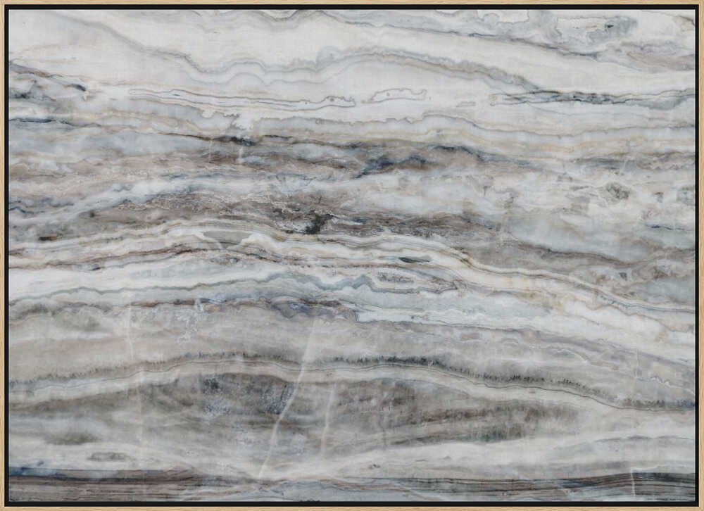 Blue Gray Onyx Layers - Stretched Canvas, Poster or Fine Art Print - I Heart Wall Art - Poster Print, Canvas Print or Framed Art Print