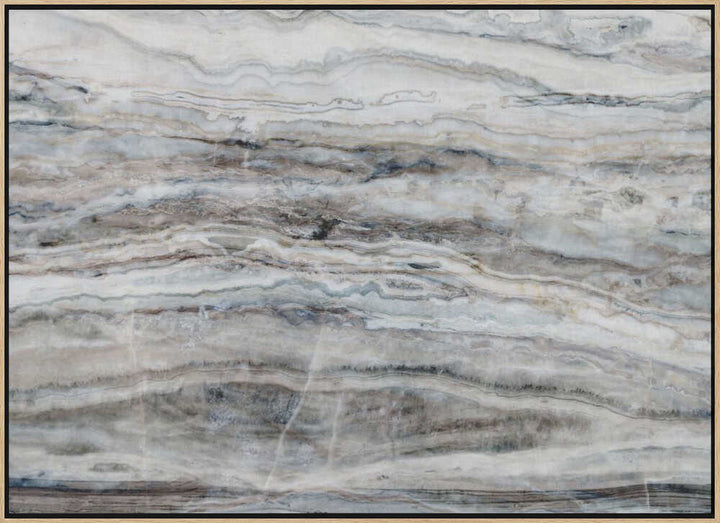 Blue Gray Onyx Layers - Stretched Canvas, Poster or Fine Art Print - I Heart Wall Art - Poster Print, Canvas Print or Framed Art Print