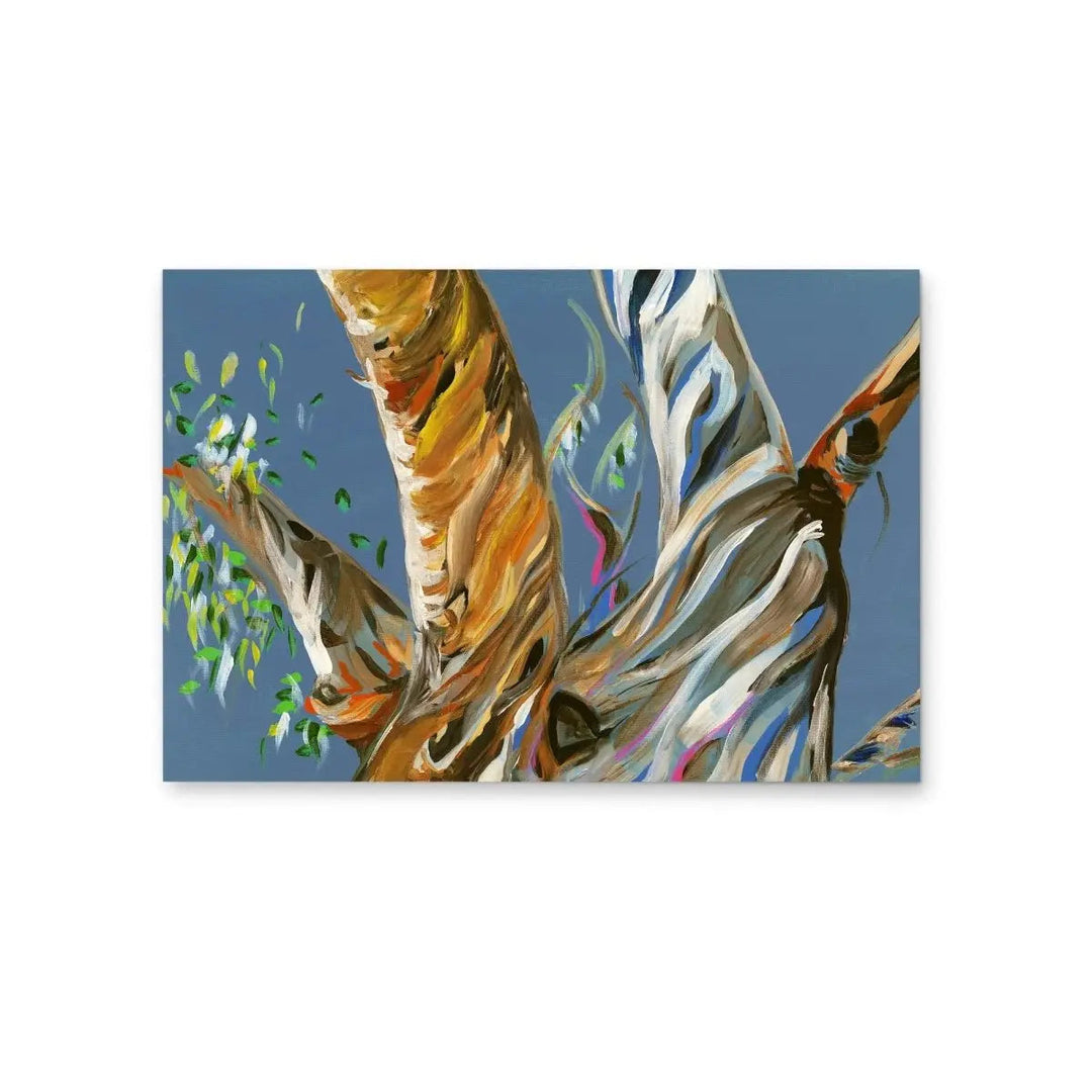 Blue Gum Tree by Lucy Hawkins - Stretched Canvas Print or Framed Fine Art Print - Artwork - I Heart Wall Art - Poster Print, Canvas Print or Framed Art Print