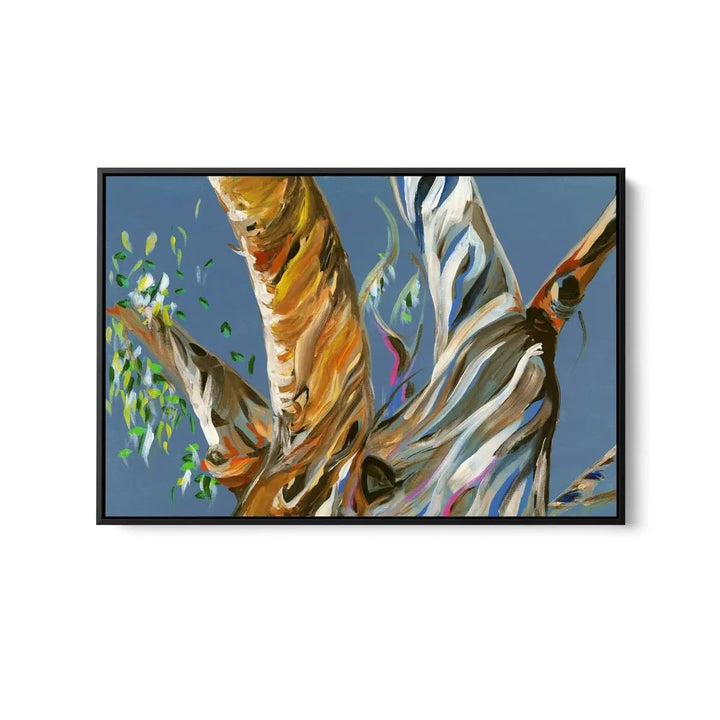 Blue Gum Tree by Lucy Hawkins - Stretched Canvas Print or Framed Fine Art Print - Artwork - I Heart Wall Art - Poster Print, Canvas Print or Framed Art Print