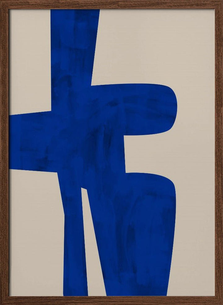 Blue Harmony Shape - Stretched Canvas, Poster or Fine Art Print - I Heart Wall Art - Poster Print, Canvas Print or Framed Art Print