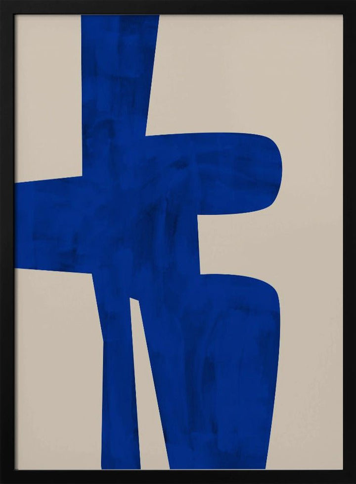 Blue Harmony Shape - Stretched Canvas, Poster or Fine Art Print - I Heart Wall Art - Poster Print, Canvas Print or Framed Art Print
