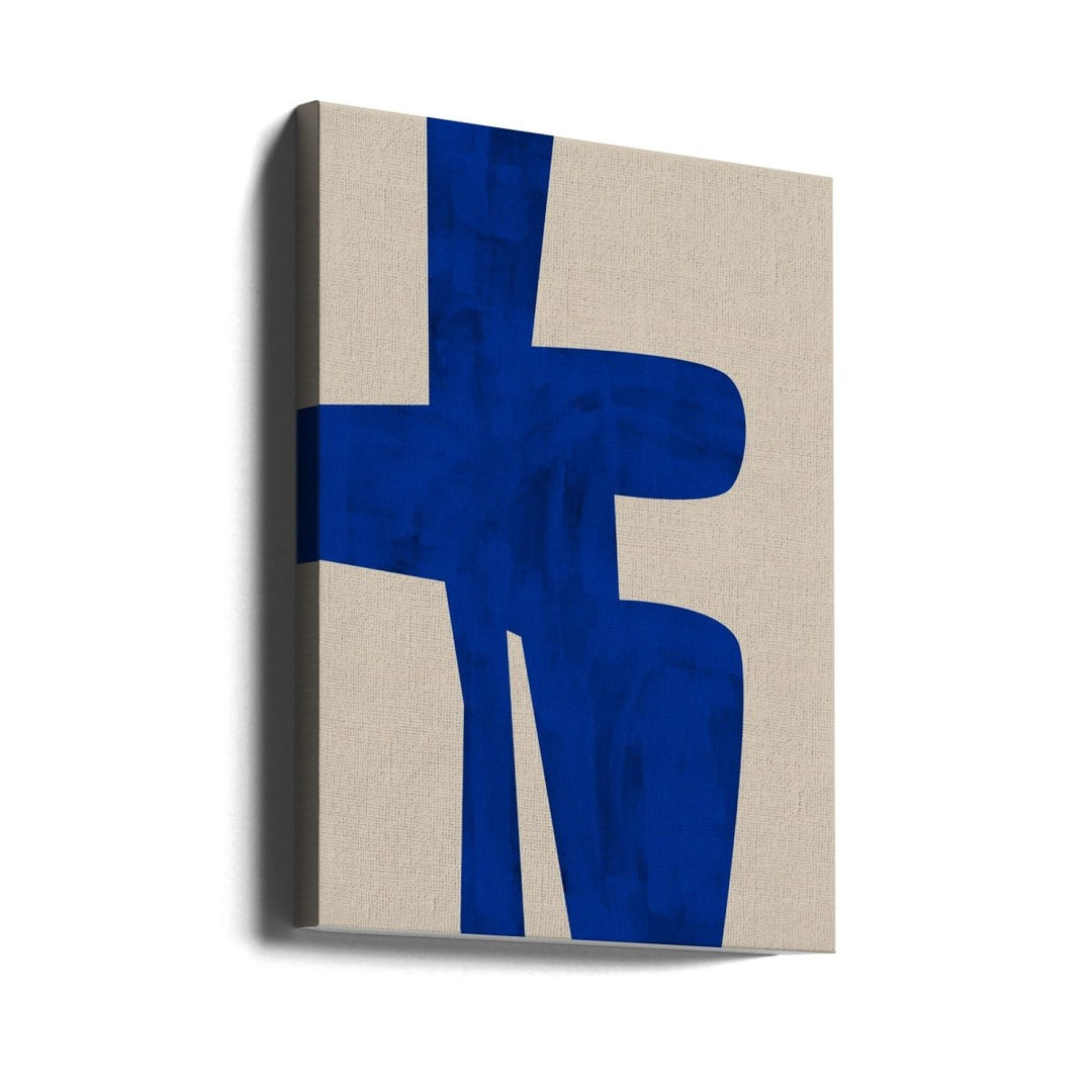 Blue Harmony Shape - Stretched Canvas, Poster or Fine Art Print - I Heart Wall Art - Poster Print, Canvas Print or Framed Art Print