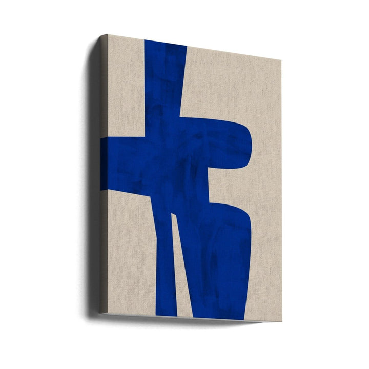 Blue Harmony Shape - Stretched Canvas, Poster or Fine Art Print - I Heart Wall Art - Poster Print, Canvas Print or Framed Art Print
