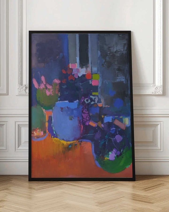 Blue Jug - Stretched Canvas, Poster or Fine Art Print - I Heart Wall Art - Poster Print, Canvas Print or Framed Art Print