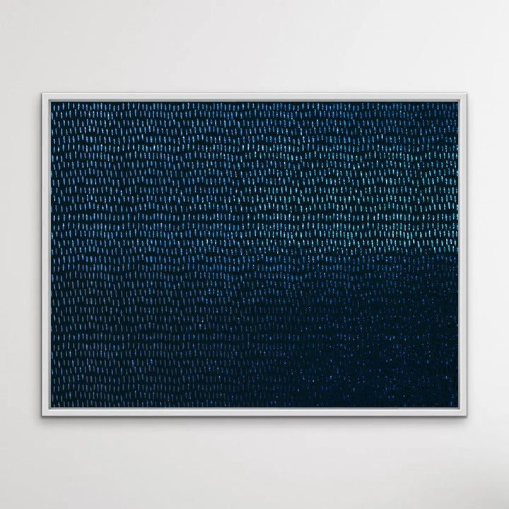 Blue Lines - Dark Blue Abstract Artwork Print - I Heart Wall Art - Poster Print, Canvas Print or Framed Art Print