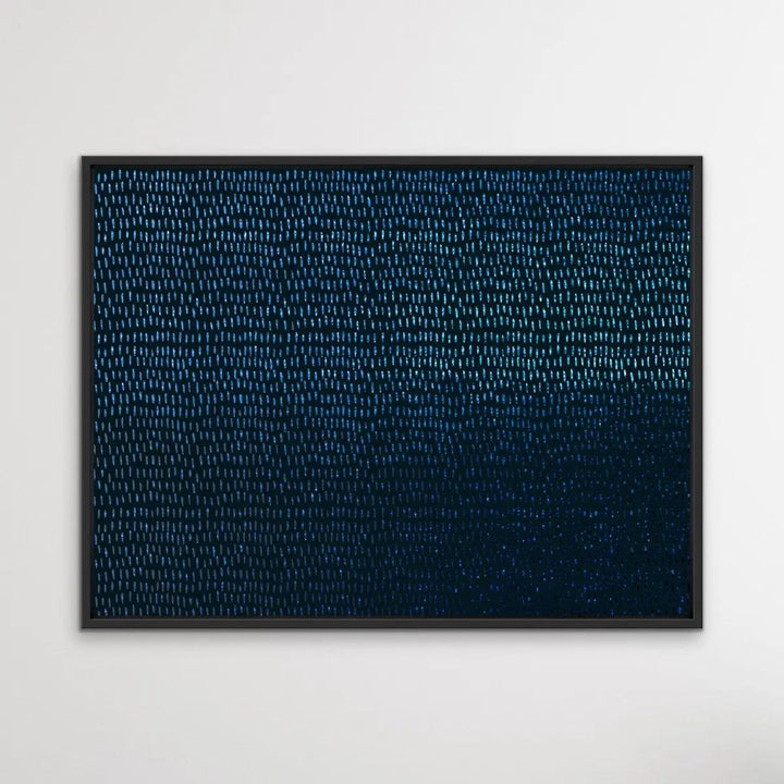 Blue Lines - Dark Blue Abstract Artwork Print - I Heart Wall Art - Poster Print, Canvas Print or Framed Art Print
