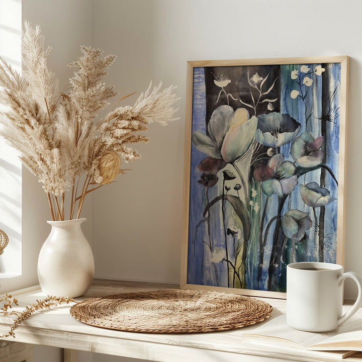 Blue mood - Stretched Canvas, Poster or Fine Art Print I Heart Wall Art