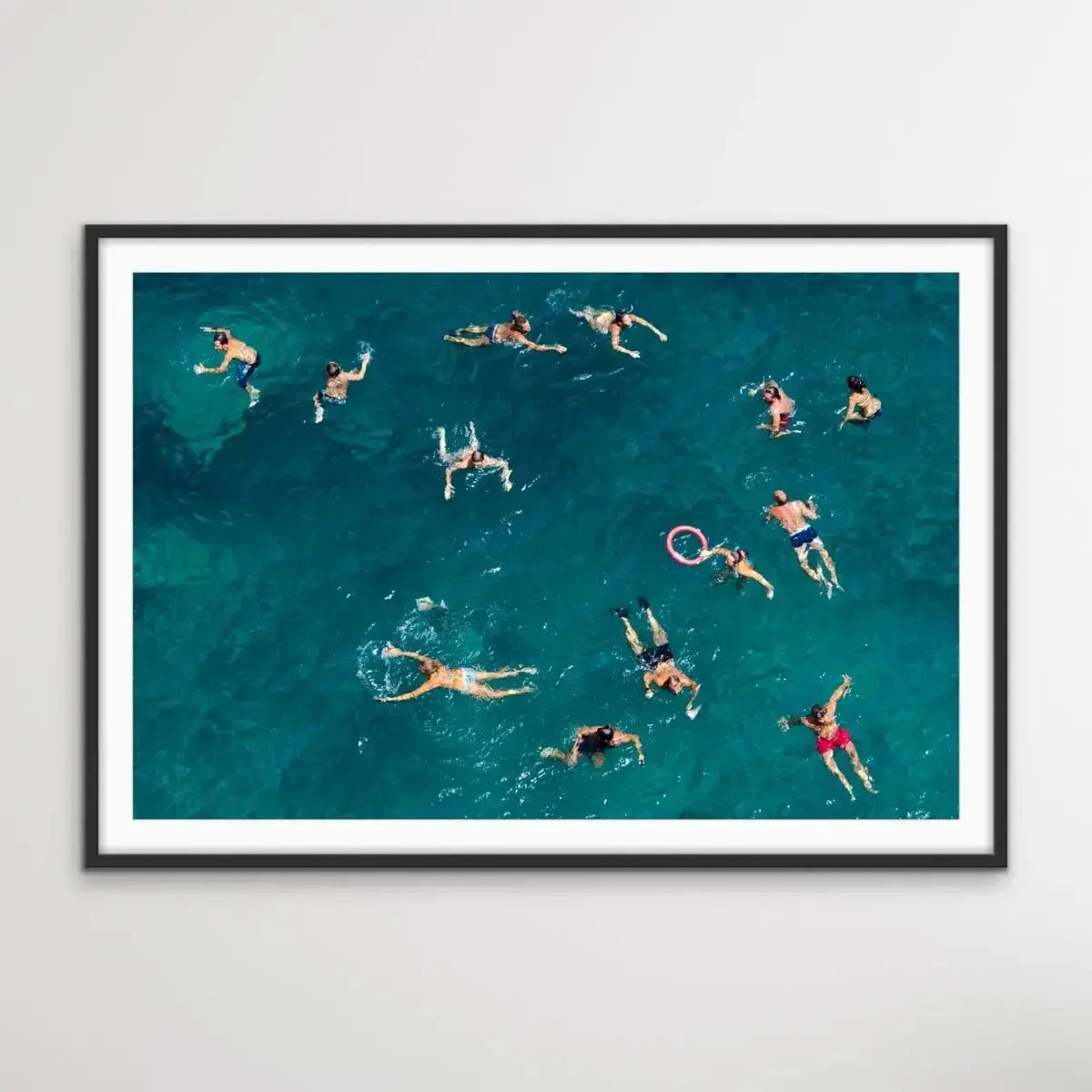 Blue Water Swim - Photographic Print of People Swimming By Carlo Tonti - I Heart Wall Art - Poster Print, Canvas Print or Framed Art Print