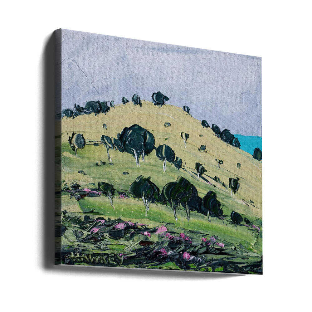 Bluebeyond 2 - Square Stretched Canvas, Poster or Fine Art Print by Angela Hawkey - I Heart Wall Art - Poster Print, Canvas Print or Framed Art Print