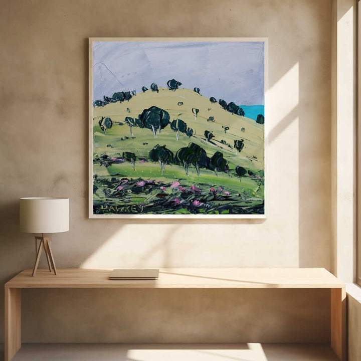 Bluebeyond 2 - Square Stretched Canvas, Poster or Fine Art Print by Angela Hawkey - I Heart Wall Art - Poster Print, Canvas Print or Framed Art Print