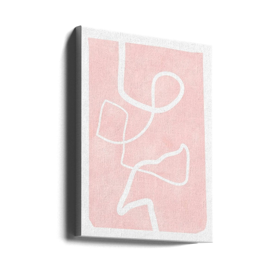 Blush Flow Lines - Stretched Canvas, Poster or Fine Art Print - I Heart Wall Art - Poster Print, Canvas Print or Framed Art Print