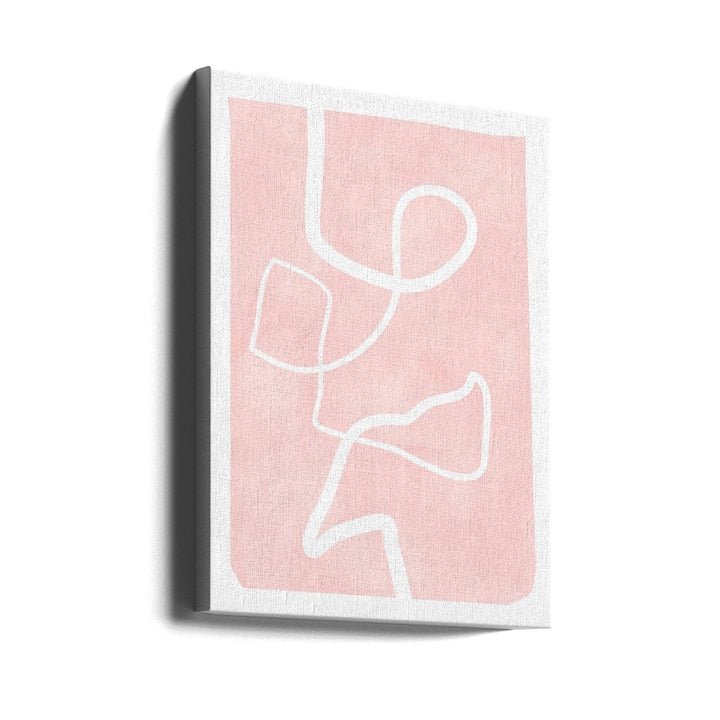 Blush Flow Lines - Stretched Canvas, Poster or Fine Art Print - I Heart Wall Art - Poster Print, Canvas Print or Framed Art Print