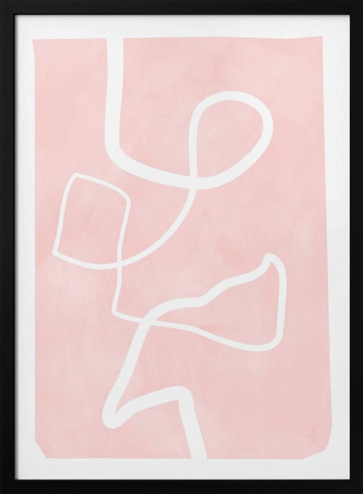 Blush Flow Lines - Stretched Canvas, Poster or Fine Art Print - I Heart Wall Art - Poster Print, Canvas Print or Framed Art Print