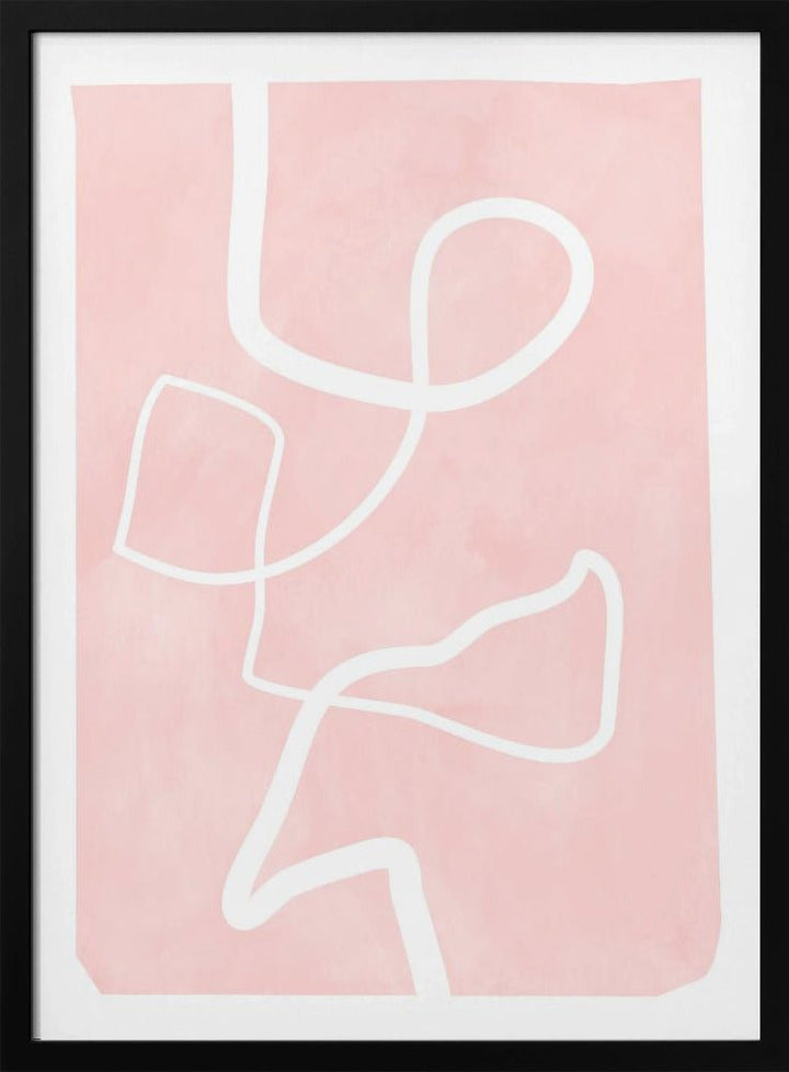 Blush Flow Lines - Stretched Canvas, Poster or Fine Art Print - I Heart Wall Art - Poster Print, Canvas Print or Framed Art Print