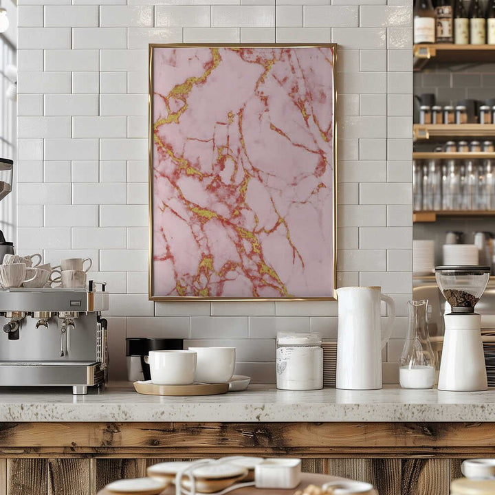 Blush Gold Marble - Stretched Canvas, Poster or Fine Art Print - I Heart Wall Art - Poster Print, Canvas Print or Framed Art Print