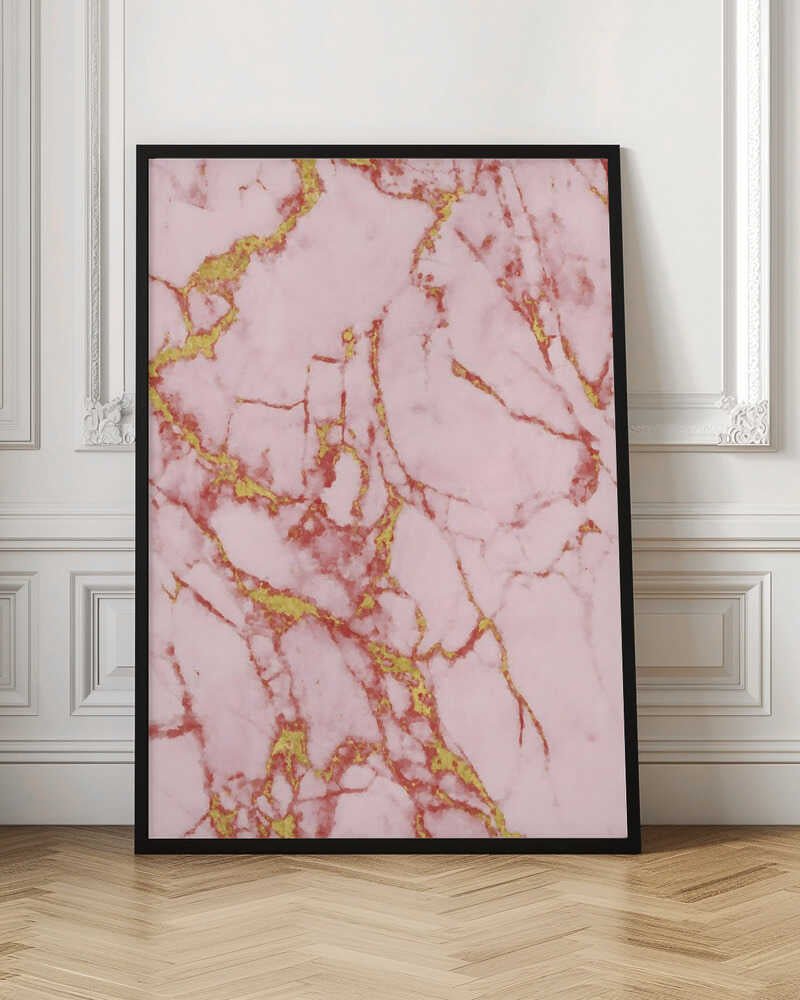 Blush Gold Marble - Stretched Canvas, Poster or Fine Art Print - I Heart Wall Art - Poster Print, Canvas Print or Framed Art Print