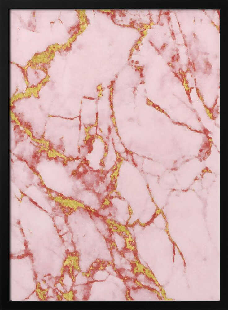 Blush Gold Marble - Stretched Canvas, Poster or Fine Art Print - I Heart Wall Art - Poster Print, Canvas Print or Framed Art Print