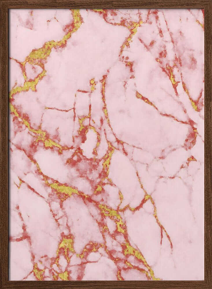 Blush Gold Marble - Stretched Canvas, Poster or Fine Art Print - I Heart Wall Art - Poster Print, Canvas Print or Framed Art Print
