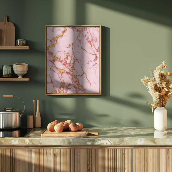 Blush Gold Marble - Stretched Canvas, Poster or Fine Art Print - I Heart Wall Art - Poster Print, Canvas Print or Framed Art Print
