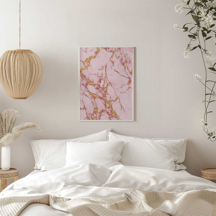 Blush Gold Marble - Stretched Canvas, Poster or Fine Art Print - I Heart Wall Art - Poster Print, Canvas Print or Framed Art Print