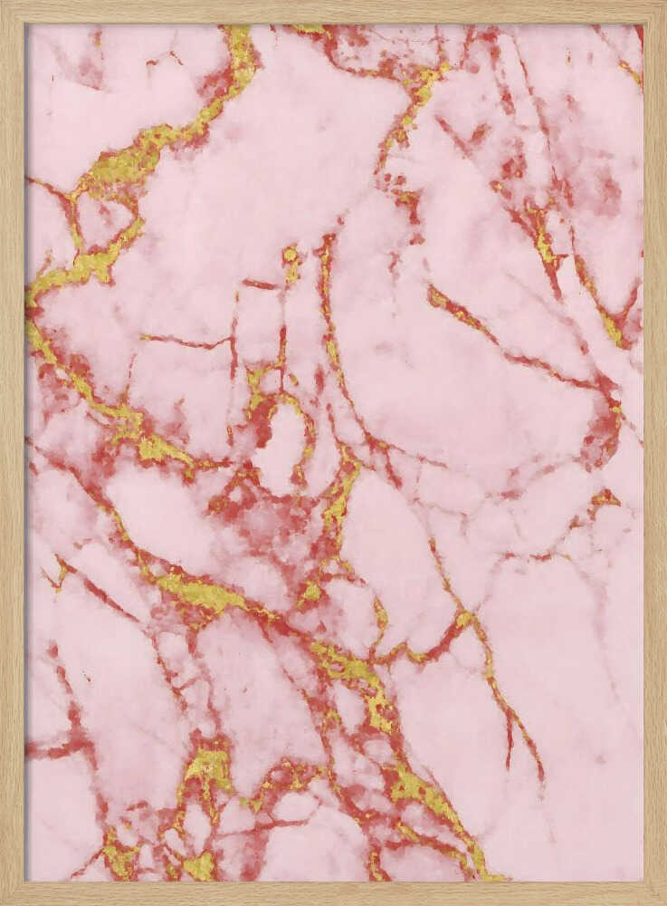 Blush Gold Marble - Stretched Canvas, Poster or Fine Art Print - I Heart Wall Art - Poster Print, Canvas Print or Framed Art Print