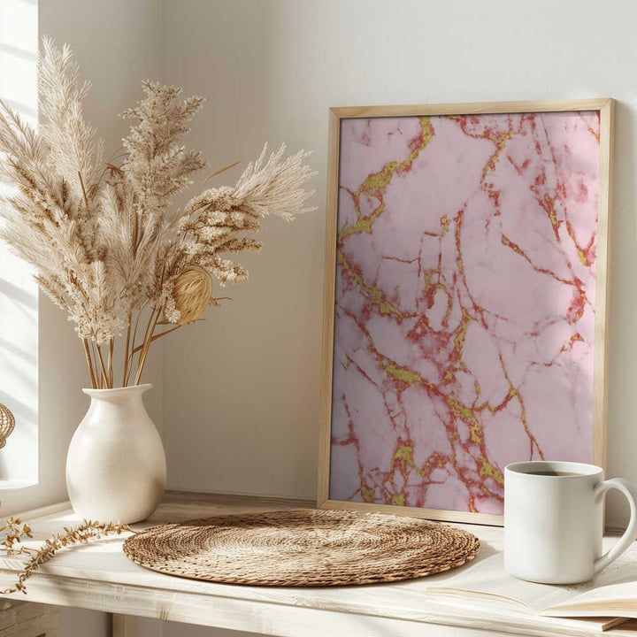 Blush Gold Marble - Stretched Canvas, Poster or Fine Art Print - I Heart Wall Art - Poster Print, Canvas Print or Framed Art Print