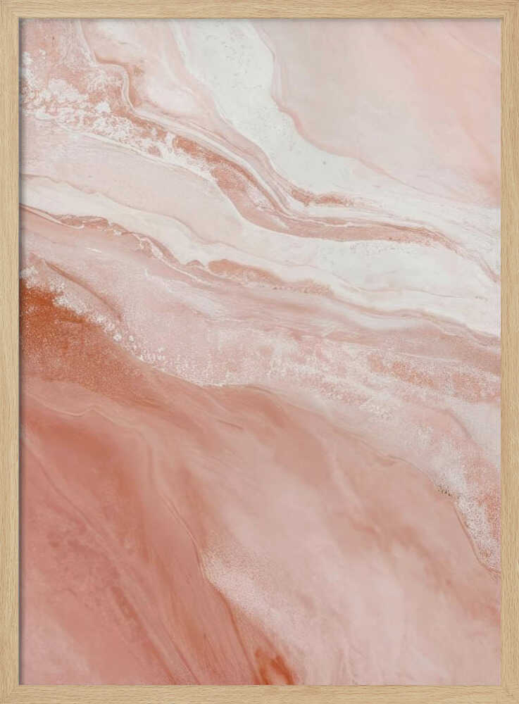 Blush Marble Flow - Stretched Canvas, Poster or Fine Art Print - I Heart Wall Art - Poster Print, Canvas Print or Framed Art Print