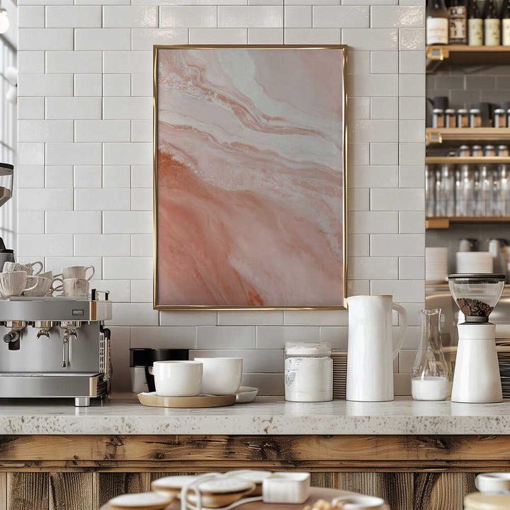 Blush Marble Flow - Stretched Canvas, Poster or Fine Art Print - I Heart Wall Art - Poster Print, Canvas Print or Framed Art Print